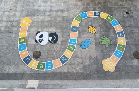 尤溪地面游戏彩绘