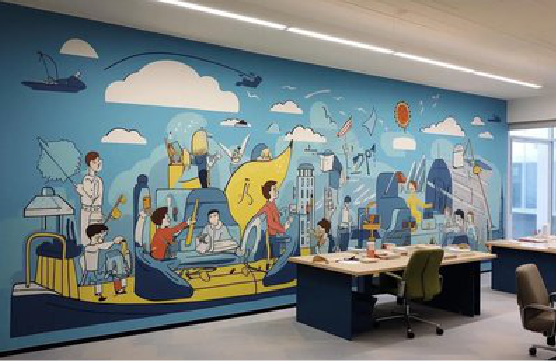 尤溪办公室墙绘的特点。