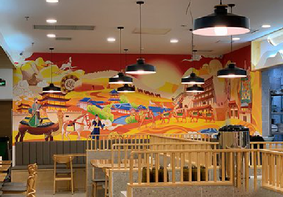 尤溪商业空间彩绘介绍。